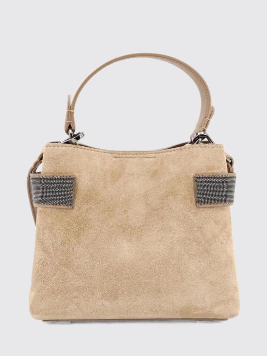 26FW 브루넬로 쿠치넬리 스몰 에센스 탑핸들 백 MBDLD2499P C9793 Honey - BRUNELLO CUCINELLI