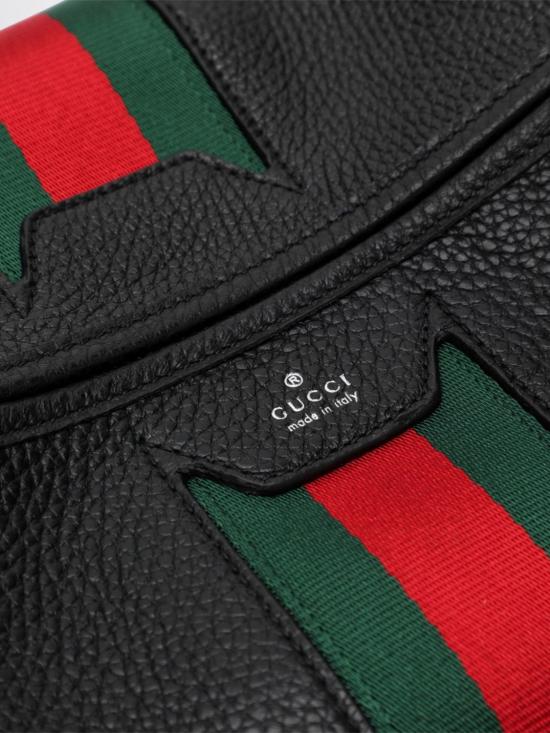26FW 구찌 메가 웹 트레이드마크 미디움 크로스바디백 A006N9AAHAL 1053 Black - GUCCI