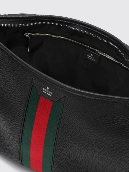 26FW 구찌 메가 웹 트레이드마크 미디움 크로스바디백 A006N9AAHAL 1053 Black - GUCCI