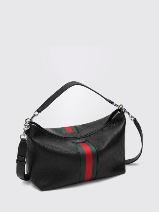 26FW 구찌 메가 웹 트레이드마크 미디움 크로스바디백 A006N9AAHAL 1053 Black - GUCCI