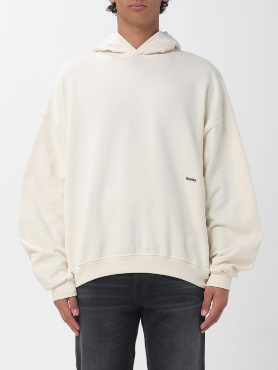 26FW 디스클레이머 후드 티셔츠 55715 LATTE Yellow Cream