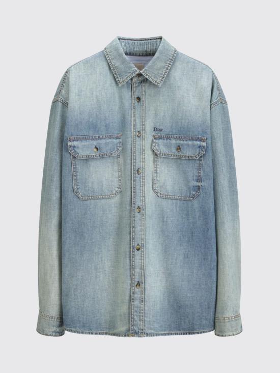 26FW 디올 셔츠 693D587A3078 585 Blue