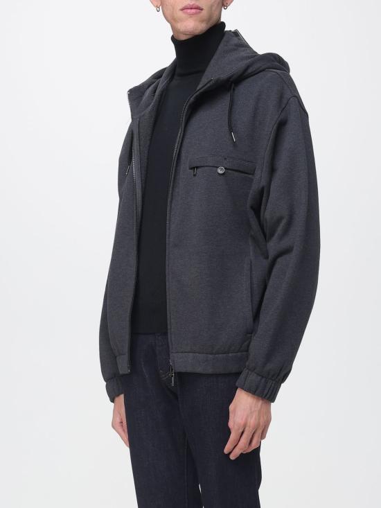 26FW 엠포리오 아르마니 후드 티셔츠 EM006817AF13713 UA083 Charcoal - EMPORIO ARMANI