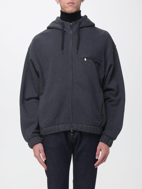 26FW 엠포리오 아르마니 후드 티셔츠 EM006817AF13713 UA083 Charcoal