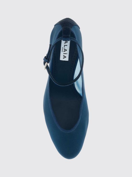 26FW 알라이아 힐/펌프스 AA3E1031A063 517 Blue - ALAIA