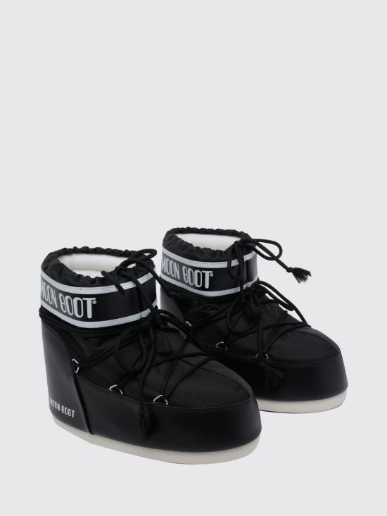 26FW 문부츠 아이콘 나일론 로우 부츠 1409340 N001 Black - MOON BOOT