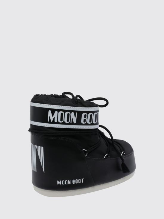 26FW 문부츠 아이콘 나일론 로우 부츠 1409340 N001 Black - MOON BOOT