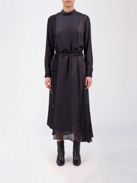 26FW 사카이 롱 원피스 2608710 001 Black