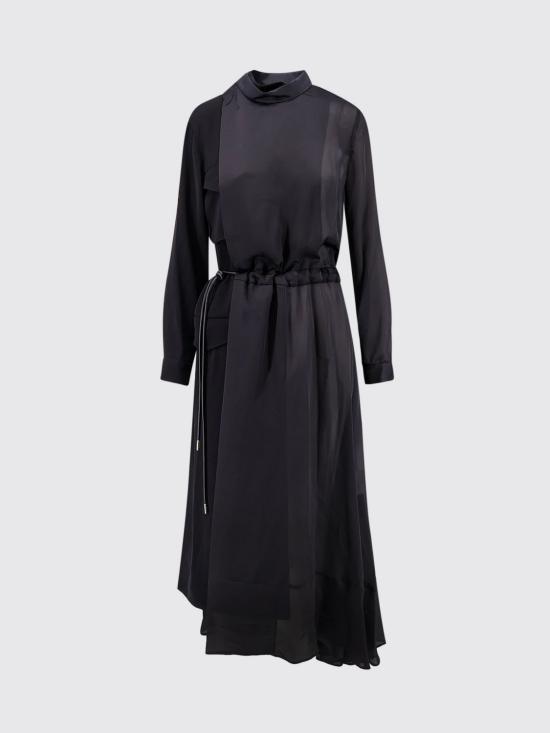 26FW 사카이 롱 원피스 2608710 001 Black - SACAI