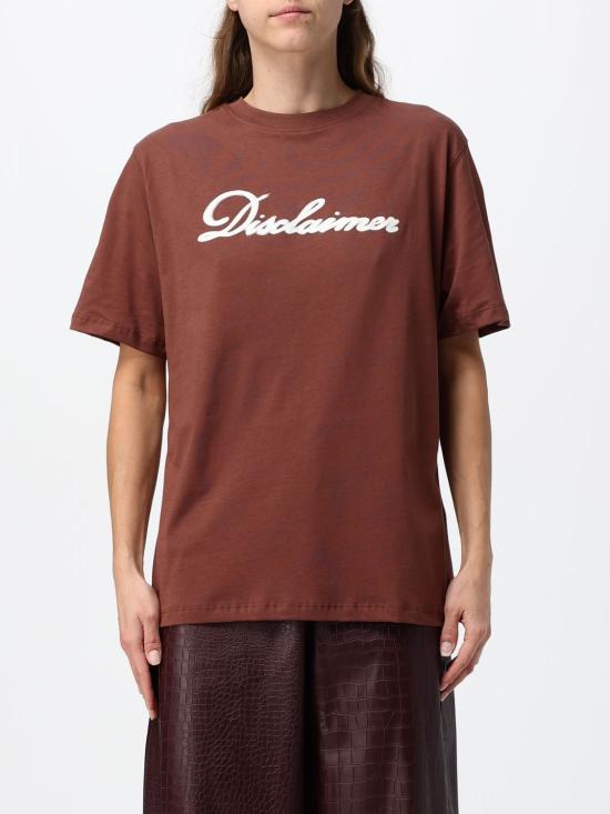 26FW 디스클레이머 반팔 티셔츠 55853 CIOCCOLATO Brown