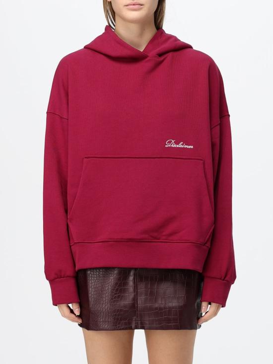 26FW 디스클레이머 스웨터 55857 CHERRY Burgundy