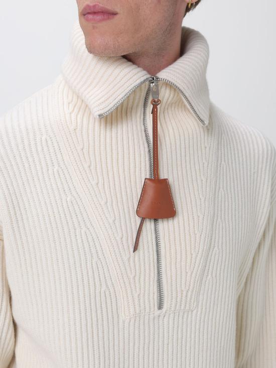 26FW 셀린느 리브드 코튼 스웨트팬츠 리브드 코튼 스웨트팬츠 RY10T4S88 01BC White - CELINE