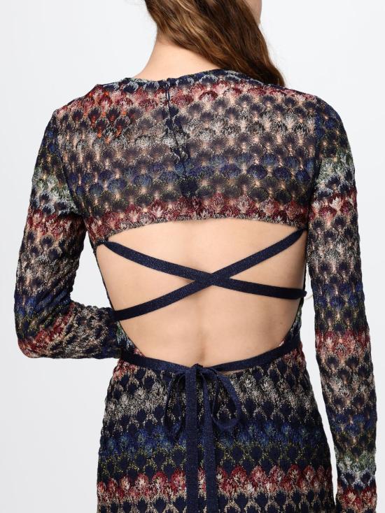 26FW 미소니 롱 원피스 DS26WG0LBR015P SMSPV Multicolor - MISSONI