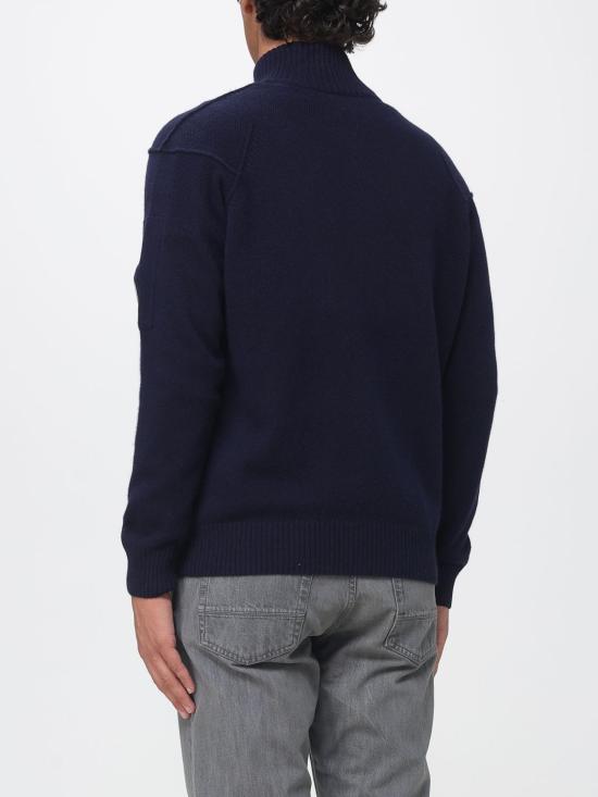 26FW 씨피 컴퍼니 집업 니트 RFCMKN708A110149A 888 Navy - C.P. COMPANY