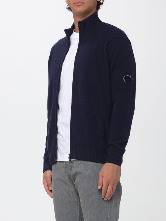 26FW 씨피 컴퍼니 집업 니트 RFCMKN708A110149A 888 Navy - C.P. COMPANY