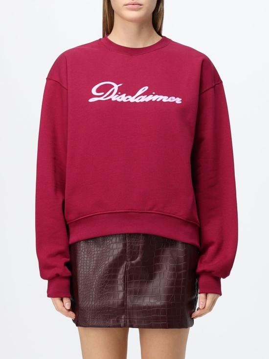 26FW 디스클레이머 스웨터 55851 CHERRY Burgundy