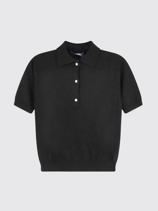 26FW 에스막스마라 폴로 티셔츠 2629366051600 007 Black - 'S MAX MARA