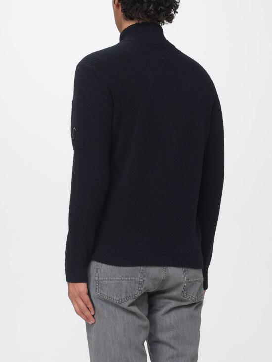 26FW 씨피 컴퍼니 집업 니트 21CMKN298A006170A 999 Black - C.P. COMPANY