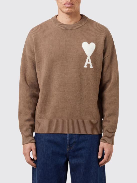 26FW 아미 ADC 크루넥 스웨터 UKS836UKN0135 A278 Beige