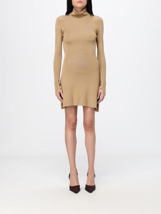 26FW 마 데 마가리타스 롱 원피스 MMABW01916FVI0001 CAMMELLO Gold