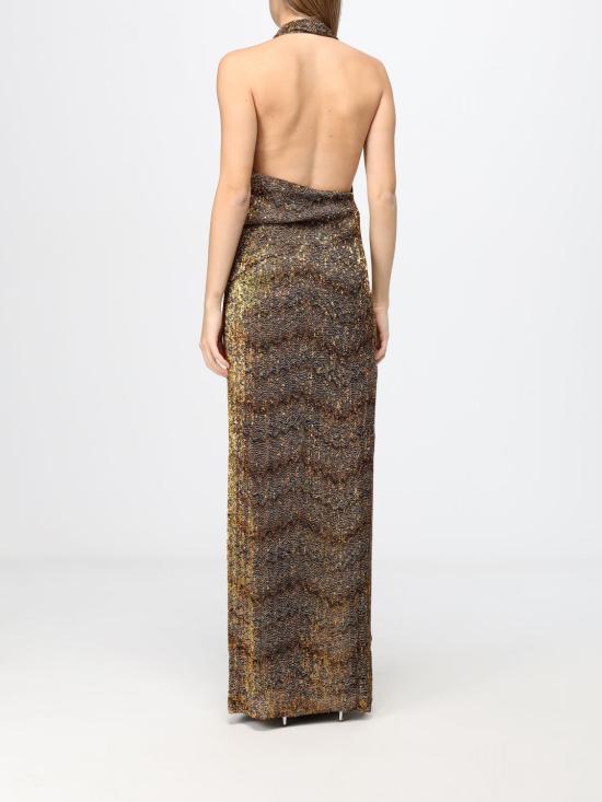 26FW 미소니 롱 원피스 DS26WG2PBC006S S10CP Gold - MISSONI