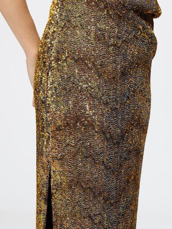 26FW 미소니 롱 원피스 DS26WG2PBC006S S10CP Gold - MISSONI