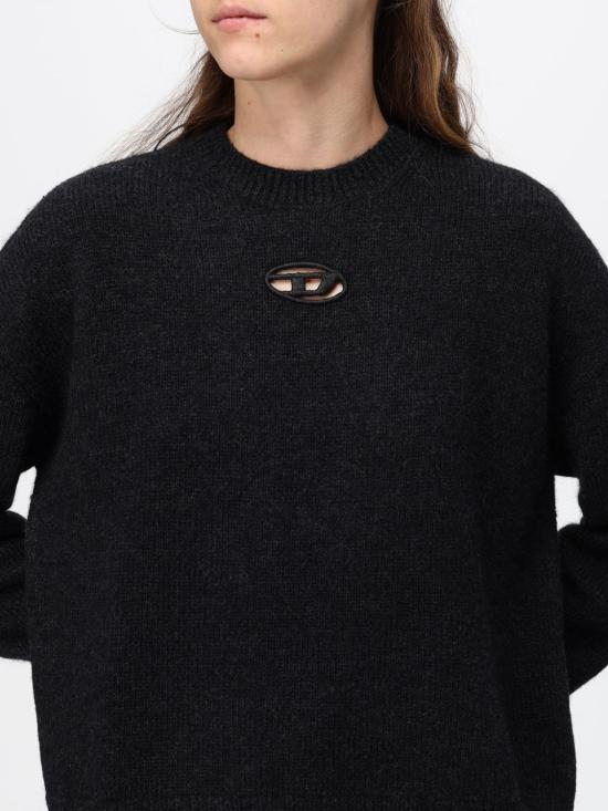 26FW 디젤 스웨터 A208340TKCZ 96X Black - DIESEL