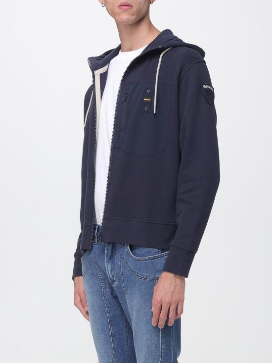 26FW 블라우어 후드 티셔츠 26WBLUF02320007693 888 Blue - BLAUER