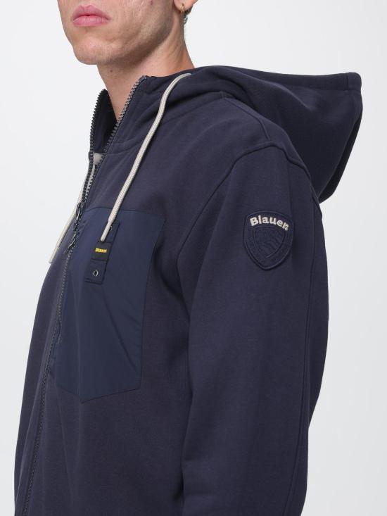 26FW 블라우어 후드 티셔츠 26WBLUF02320007693 888 Blue - BLAUER