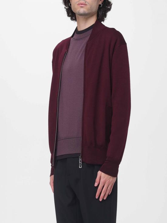 26FW 파올로 페코라 집업 니트 A018F001 7635 Burgundy - PAOLO PECORA