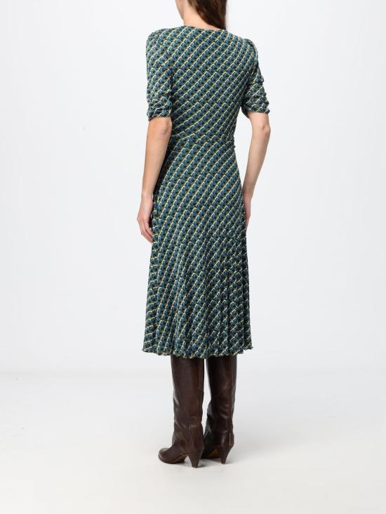 26FW 다이앤 본 퍼스텐버그 롱 원피스 D886AMESH SPPTO Green - DIANE VON FURSTENBERG