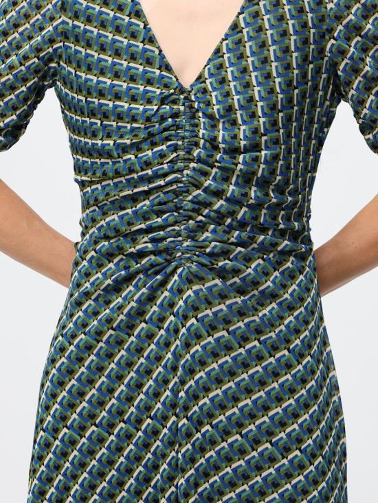 26FW 다이앤 본 퍼스텐버그 롱 원피스 D886AMESH SPPTO Green - DIANE VON FURSTENBERG