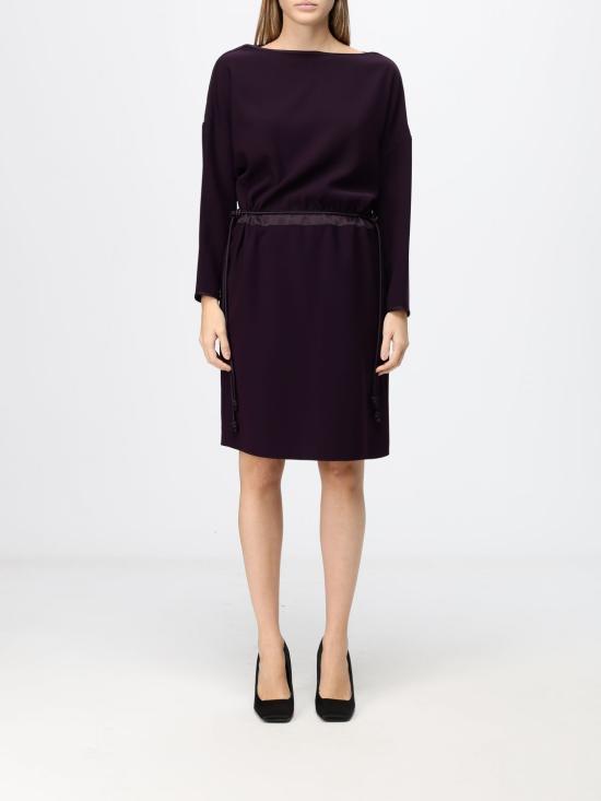 26FW 엠포리오 아르마니 롱 원피스 EW004297AF10206 UA140 Violet
