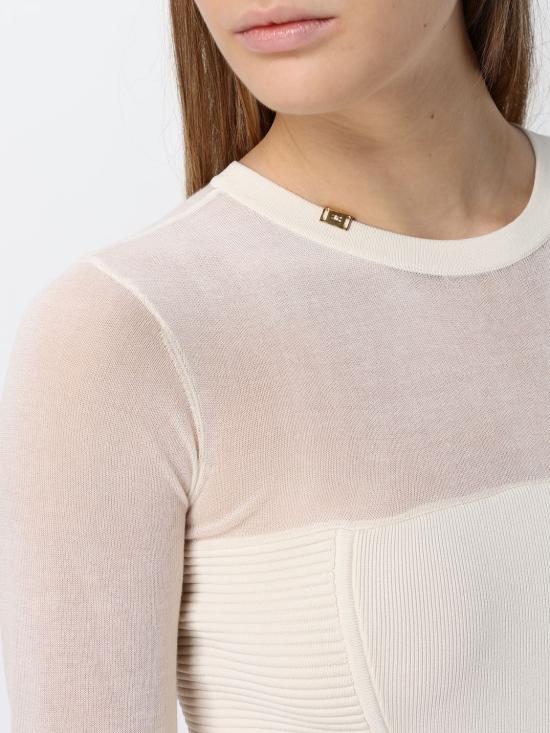 26FW 엘리자베타프랜치 롱 원피스 AM53B67E2 193 Butter - ELISABETTA FRANCHI