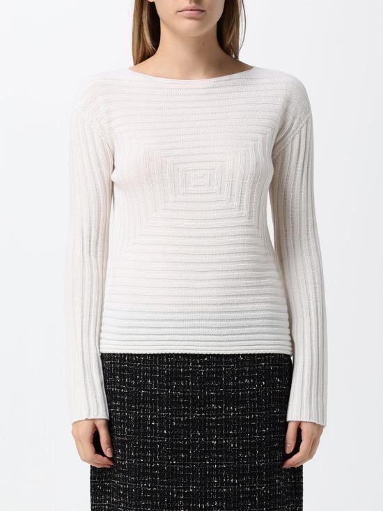 26FW 엠포리오 아르마니 스웨터 EW005022AF27241 U0001 White