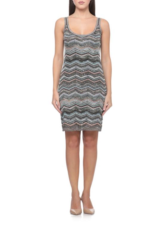26FW 미소니 원피스 DS26WG2JBK01KSSMSPO Grey - MISSONI