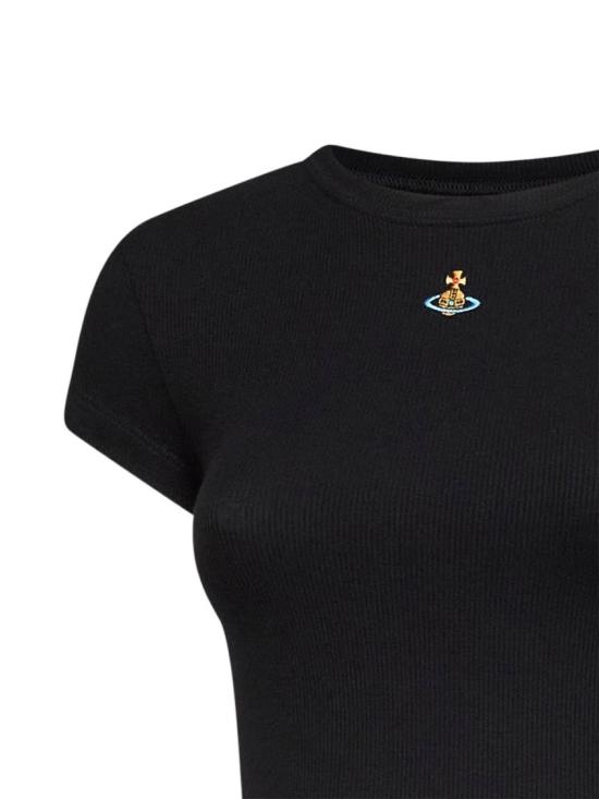 26FW 비비안웨스트우드 베이비 페루 티셔츠 1G010019 J00BO N401 Black - VIVIENNE WESTWOOD