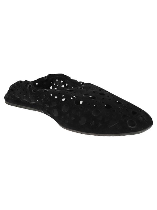 26FW 알라이아 플랫 슈즈 AA3A1039I236 999 Black - ALAIA