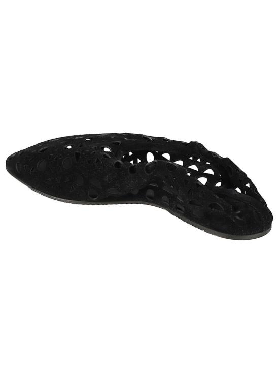 26FW 알라이아 플랫 슈즈 AA3A1039I236 999 Black - ALAIA
