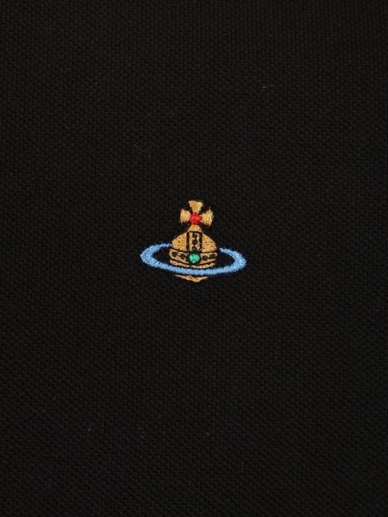 26FW 비비안웨스트우드 스크리블 체크 코튼 반팔 폴로 셔츠 2H01000Y J00AU N401 Black - VIVIENNE WESTWOOD