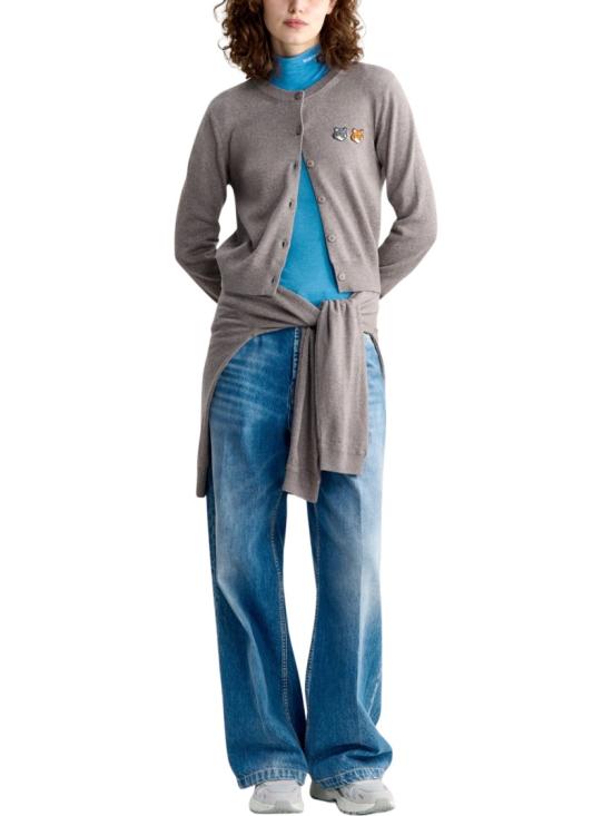 26FW 메종키츠네 니트웨어 MRWKC09KT11810613 Grey - MAISON KITSUNE