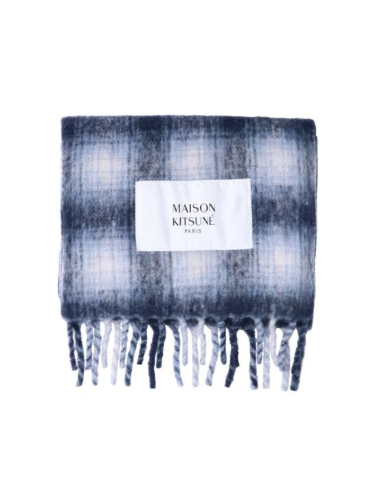 26FW 메종키츠네 머플러/스카프 MRUAT10WA00220615 Blue - MAISON KITSUNE