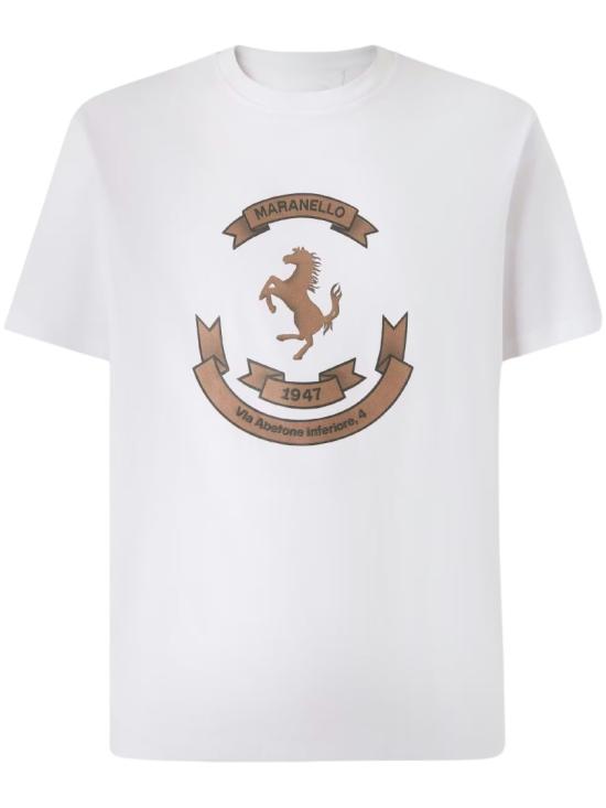26FW 페라리 반팔 티셔츠 CJMTH0041JCO0045WHT White