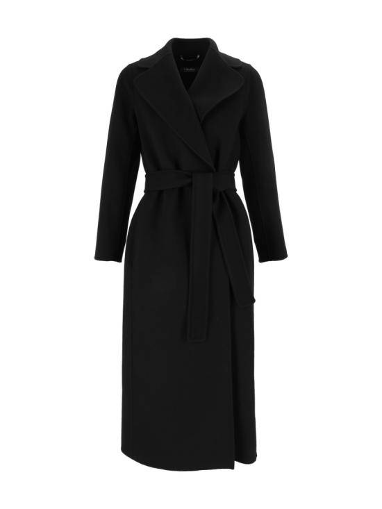 26FW 막스마라 POLDO 폴도 버진 울 벨티드 코트 2629016073600 Black