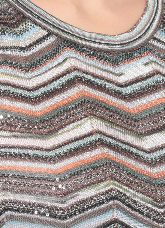 26FW 미소니 탑 DS26WK0HBK01KSSMSPO Grey - MISSONI