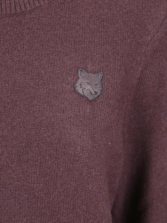 26FW 메종키츠네 니트웨어 MRWKJ11KT10060553 Burgundy - MAISON KITSUNE