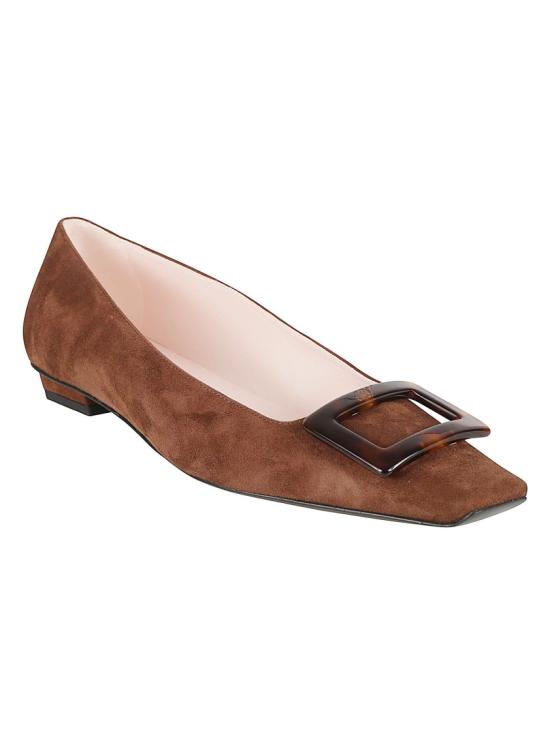 26FW 로저비비에 플랫 슈즈 RVW00739540HR0S604 Brown - ROGER VIVIER