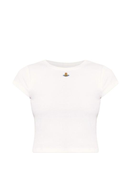 26FW 비비안웨스트우드 베이비 페루 티셔츠 1G010019 J00BO A401 White