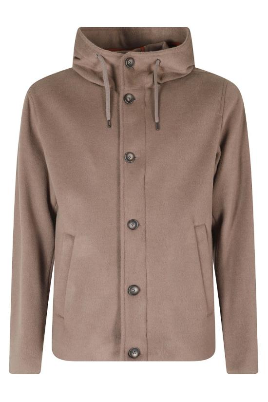 26FW 에르노 후드 버튼 여밈 재킷 GI00114UR 12910 099 Brown