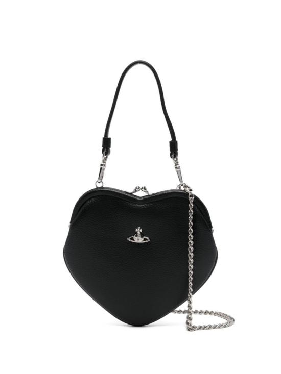 26FW 비비안웨스트우드 벨 하트 프레임 퍼스 4B01000CW S000D N403 Black